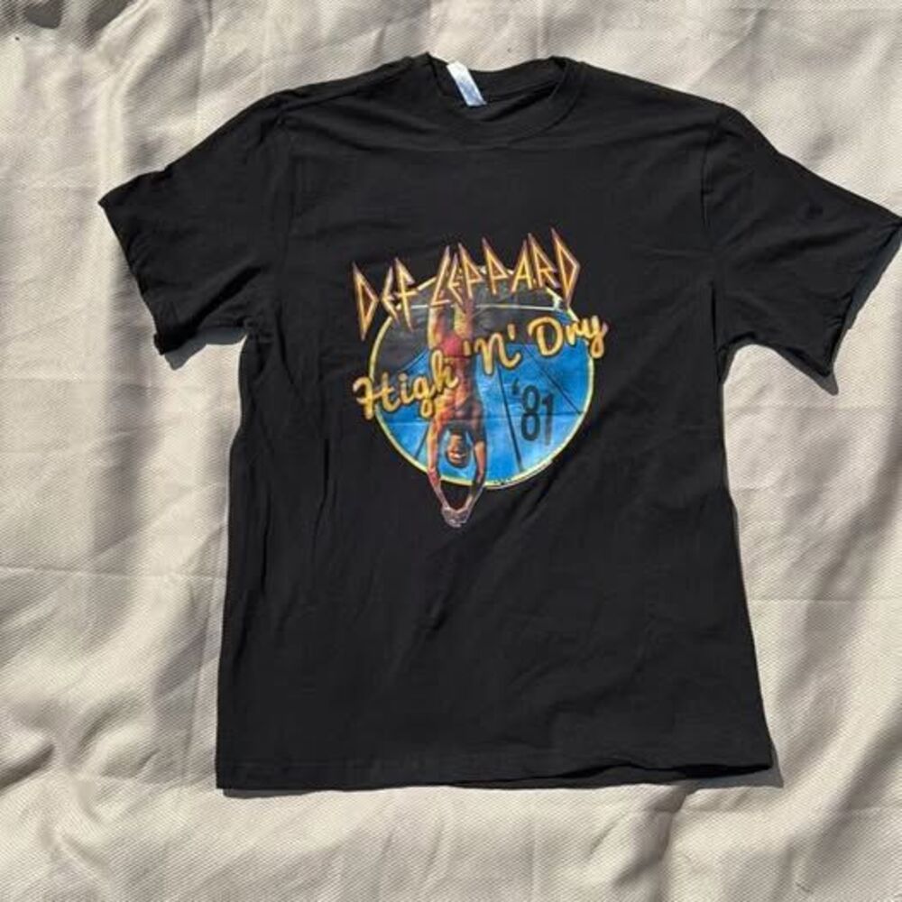 Def Leppard “High N Dry” Black T-Shirt, Men’s Medium, NEW